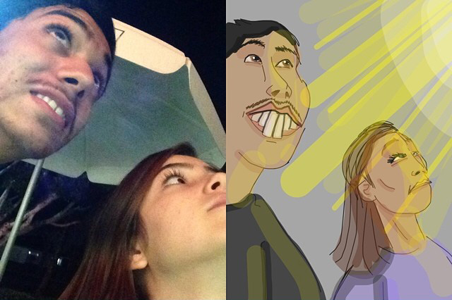 Illustration : Selfies, Je ne peux pas arrêter de rire