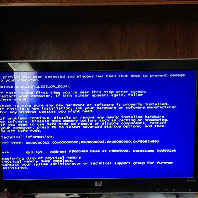 death of screen blague