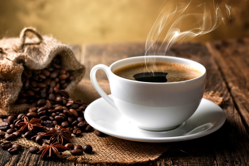 Illustration : Boire du café -l' utilité et le plaisir