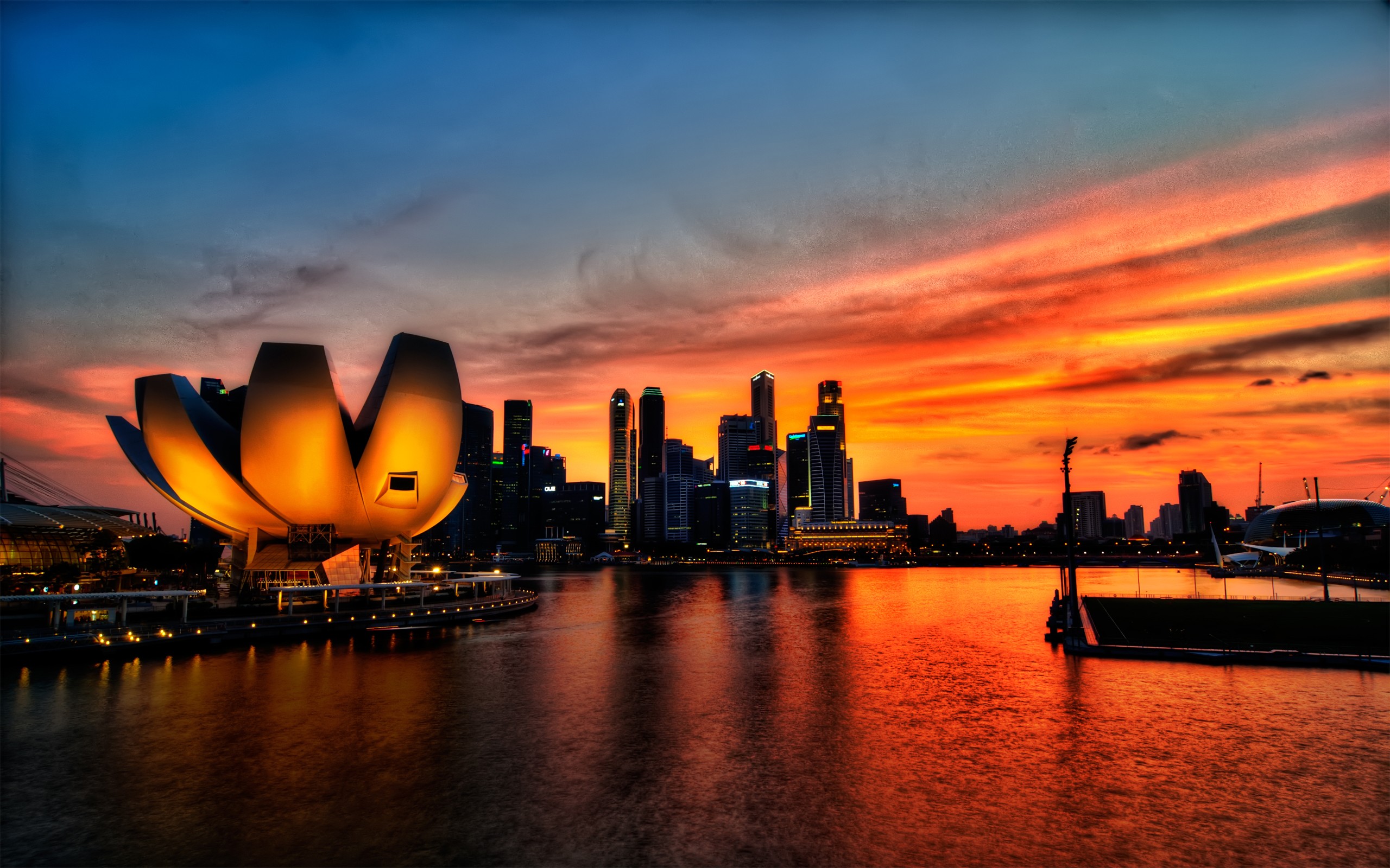 singapore-sunset